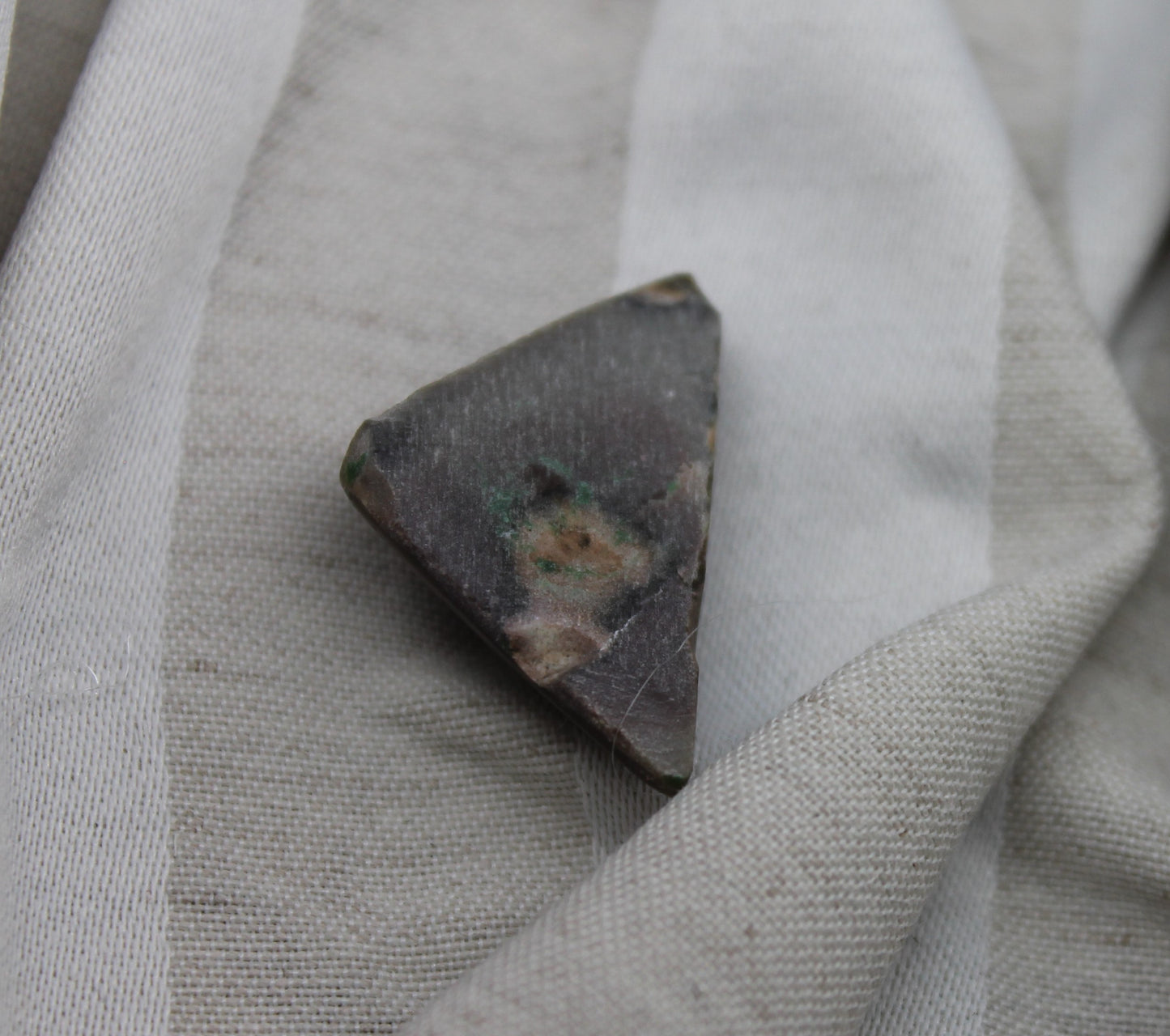 A Pink Triangle with Picasso Jasper Cabochon