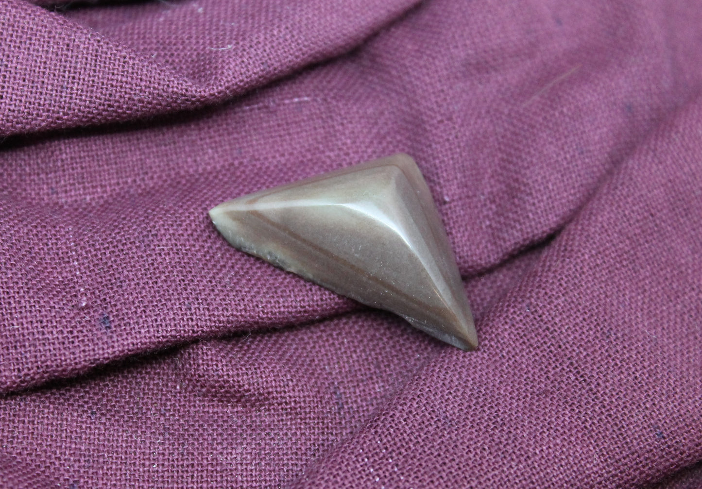 A Pink Triangle with Picasso Jasper Cabochon