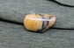 Petrified Wood and Yellow Granite Cabochons