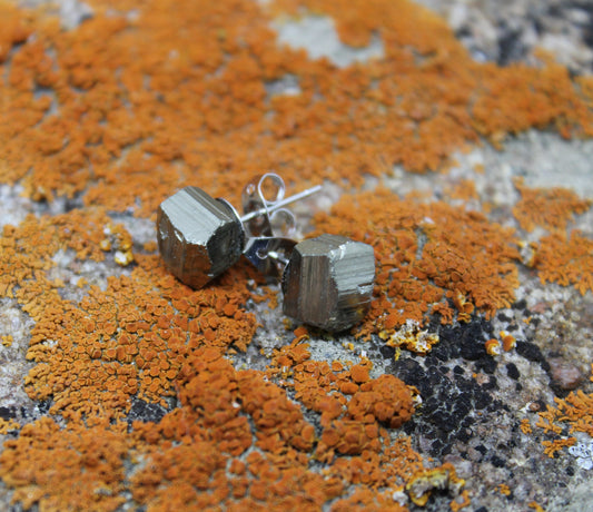 Pyrite Stud Earrings