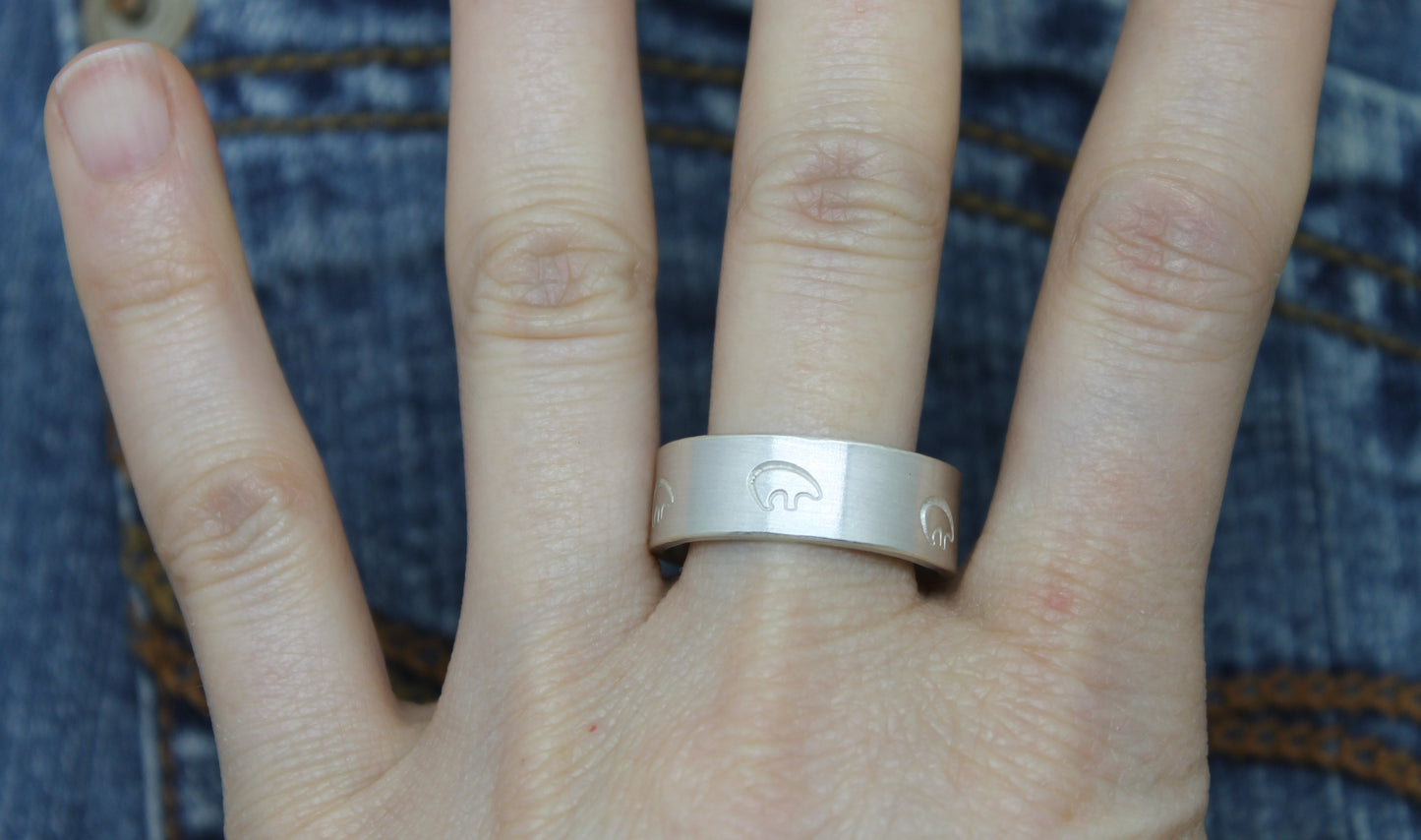Sterling Silver Zuni Bear Ring