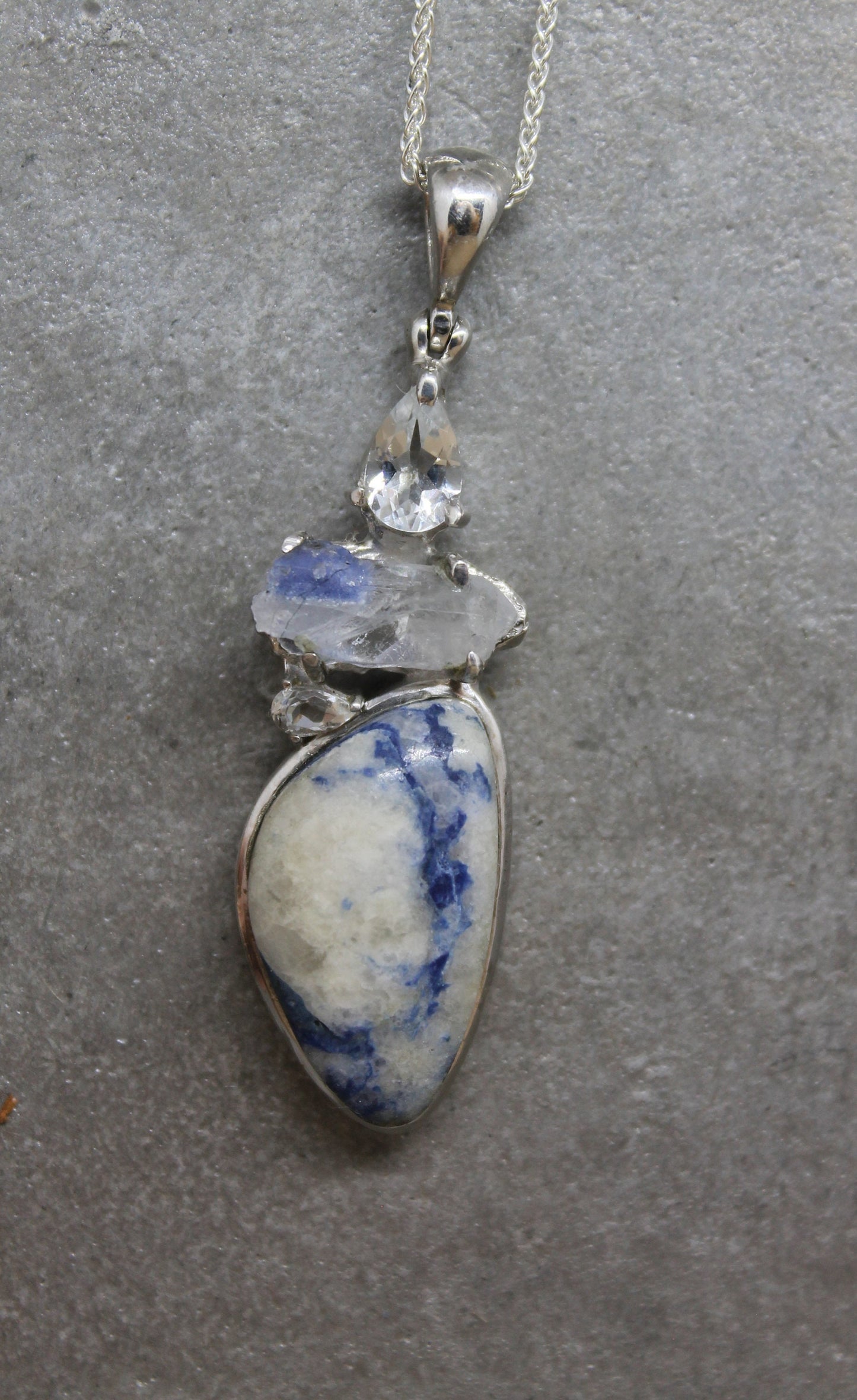 Blue Dumortierite Pendant