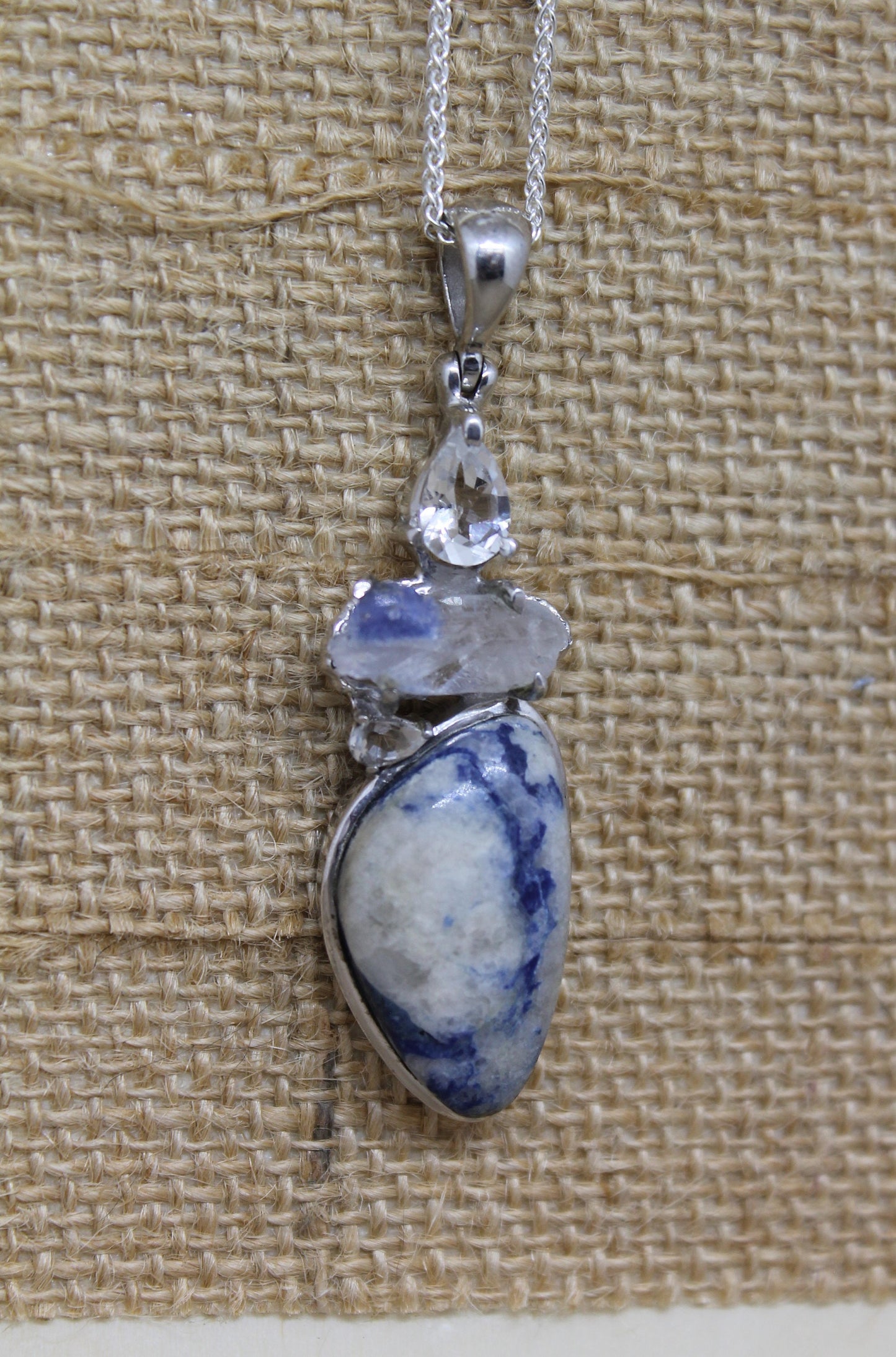 Blue Dumortierite Pendant