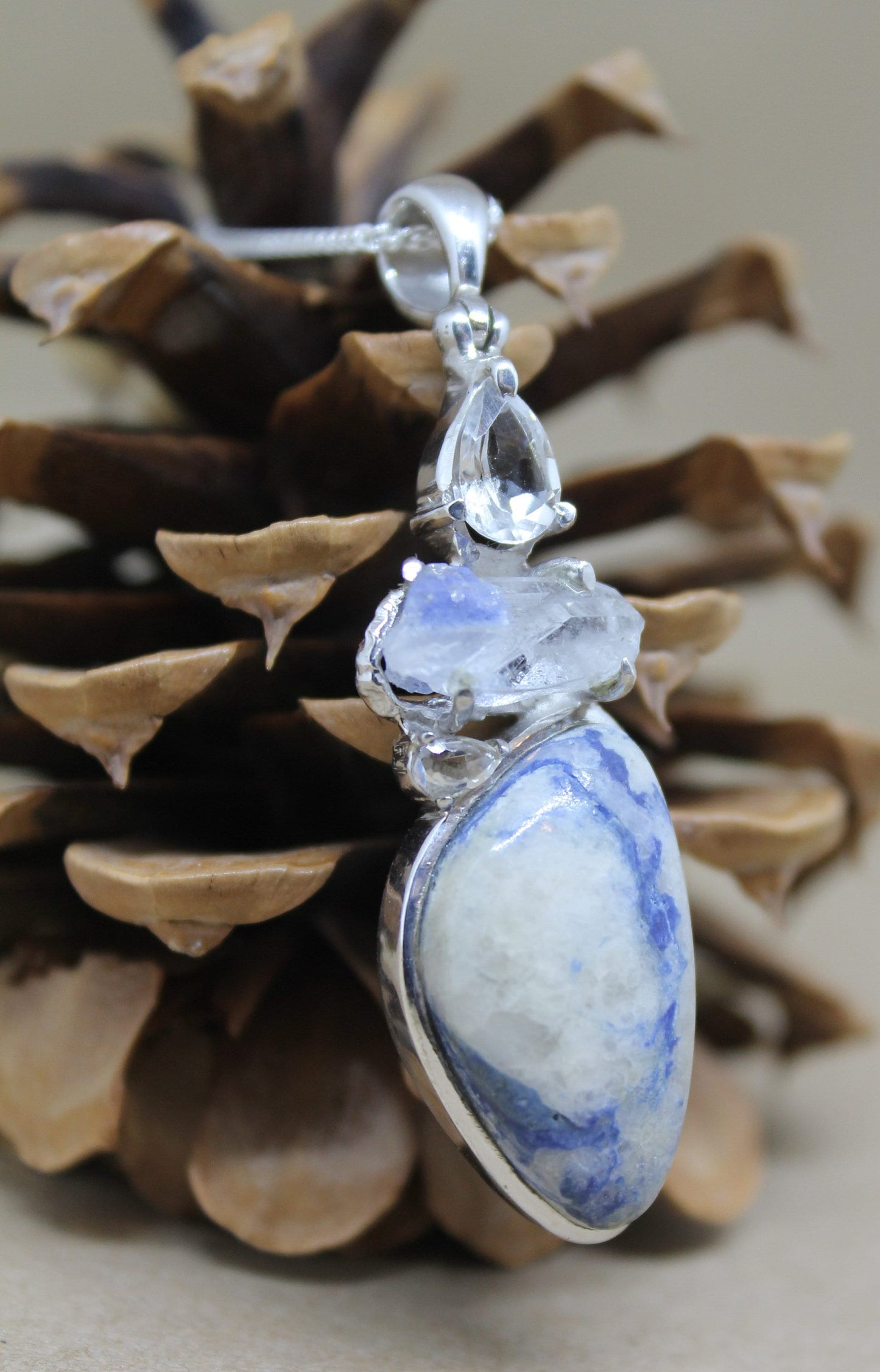 Blue Dumortierite Pendant