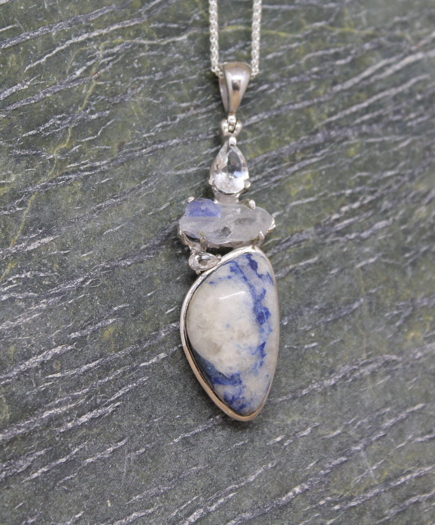 Blue Dumortierite Pendant