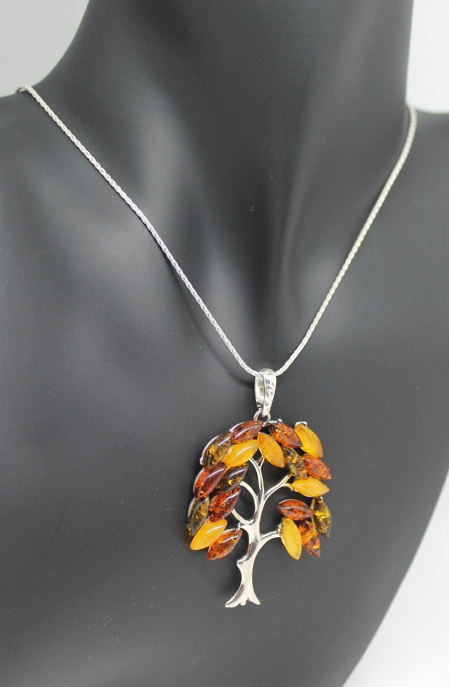 4 Colors Natural Amber Tree of Life