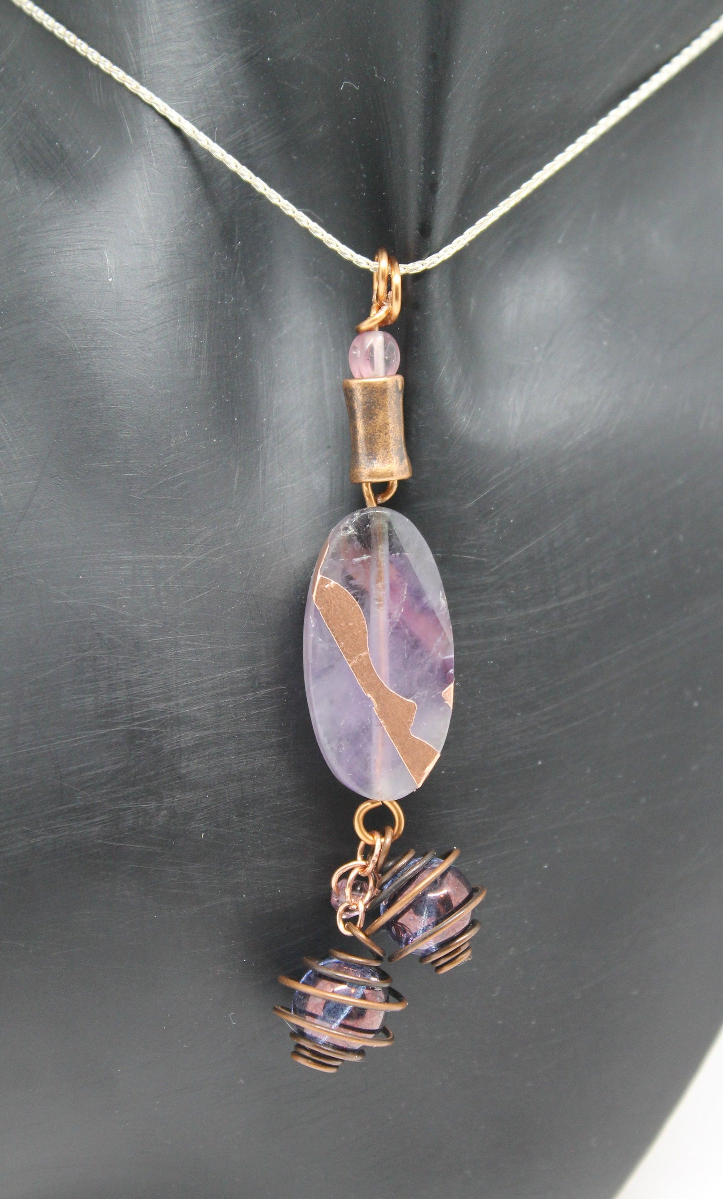 Copper & Amethyst Pendant