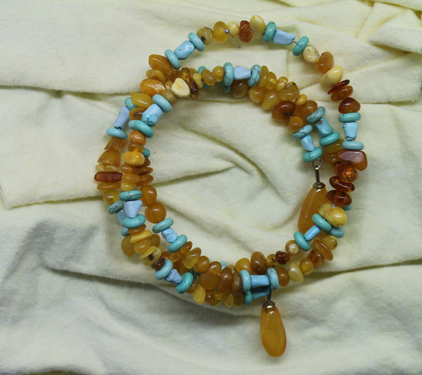 Amber and Turquoise Necklace